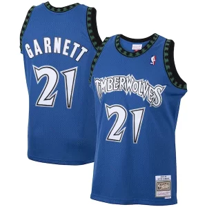 Bellissimo Comodo Meraviglioso Kevin Garnett Minnesota Timberwolves 2001/02 Hardwood Classics Swingman Jersey Blue