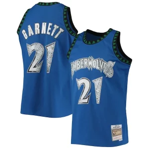 Duraturo Kevin Garnett Minnesota Timberwolves 2003/04 Hardwood Classics NBA 75th Anniversary Diamond Swingman Jersey Blue