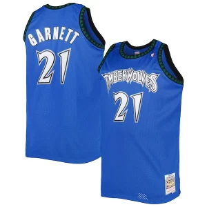 Comodo Kevin Garnett Minnesota Timberwolves Big & Tall Hardwood Classics 2003/04 Swingman Jersey Blue