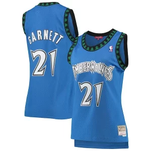 Fantastico Prestigioso Attraente Kevin Garnett Minnesota Timberwolves Women's Hardwood Classics Swingman Jersey Blue