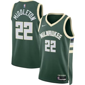 Sofisticato Elegante Splendido Khris Middleton Milwaukee Bucks Nike Unisex Swingman Jersey Icon Edition Hunter Green