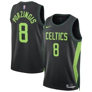 Fascinante Kristaps Porzingis Boston Celtics Nike Unisex 2024/25 Swingman Player Jersey City Edition Black