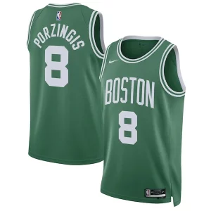 Trendy Accattivante Elegante Kristaps Porzingis Boston Celtics Nike Unisex Swingman Jersey Icon Edition Kelly Green