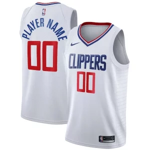 Stupendo LA Clippers Nike 2020/21 Swingman Custom Jersey Association Edition White
