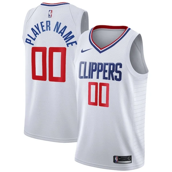 Stupendo LA Clippers Nike 2020/21 Swingman Custom Jersey Association Edition White