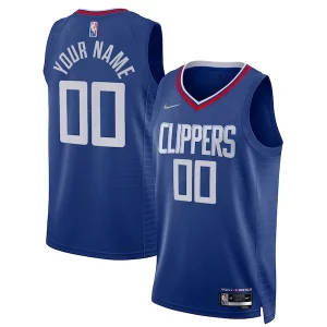 Carino LA Clippers Nike 2021/22 Diamond Swingman Custom Jersey Icon Edition Royal