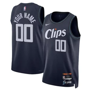 Eccezionale Versatile LA Clippers Nike Unisex 2023/24 Custom Swingman Jersey Navy City Edition