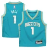 Duraturo LaMelo Ball Charlotte Hornets Jordan Brand Preschool 2023/24 Swingman Replica Jersey City Edition Teal