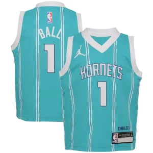 Eccezionale LaMelo Ball Charlotte Hornets Jordan Brand Preschool Swingman Player Jersey Icon Edition Teal