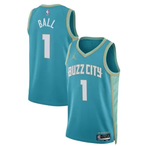 Resistente LaMelo Ball Charlotte Hornets Jordan Brand Unisex 2023/24 Swingman Jersey Teal City Edition