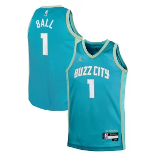 Accattivante Fantastico Meraviglioso LaMelo Ball Charlotte Hornets Jordan Brand Youth Swingman Replica Jersey City Edition Teal