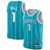 Cool Bellissimo LaMelo Ball Charlotte Hornets Nike Youth Swingman Jersey Icon Edition Teal