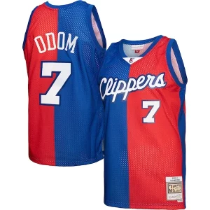 Cool Magnifico Stupendo Lamar Odom LA Clippers Hardwood Classics 2000/01 Split Swingman Jersey Royal/Red