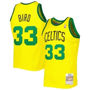 Carino Versatile Larry Bird Boston Celtics 1985 86 Hardwood Classics Reload 3.0 Swingman Jersey Gold