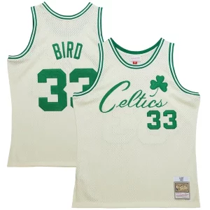 Sofisticato Larry Bird Boston Celtics Chainstitch Swingman Jersey Cream