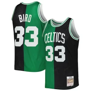 Splendido Fascinante Cool Larry Bird Boston Celtics Hardwood Classics 1985/86 Split Swingman Jersey Black/Kelly Green