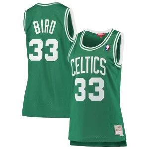 Bellissimo Larry Bird Boston Celtics Women's 1985 86 Hardwood Classics Swingman Jersey Kelly Green
