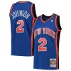 Trendy Gorgeous Raffinato Larry Johnson New York Knicks 1998/99 Hardwood Classics Swingman Jersey Blue