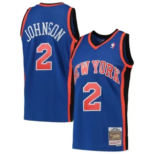 Trendy Gorgeous Raffinato Larry Johnson New York Knicks 1998/99 Hardwood Classics Swingman Jersey Blue