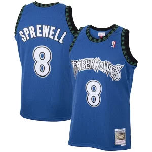 Carino Meraviglioso Latrell Sprewell Minnesota Timberwolves 2001/02 Hardwood Classics Swingman Jersey Blue