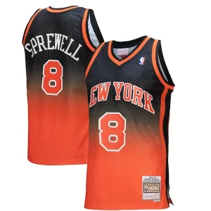 Splendido Duraturo Pratico Latrell Sprewell New York Knicks 1998/99 Hardwood Classics Fadeaway Swingman Player Jersey Orange/Black