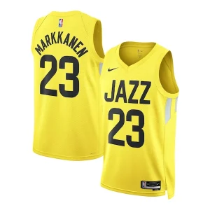 Gorgeous Lauri Markkanen Utah Jazz Nike Unisex Swingman Jersey Icon Edition Gold