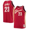 Versatile Fascinante Attraente LeBron James Cleveland Cavaliers 2003/04 Big & Tall Hardwood Classics Swingman Jersey Red