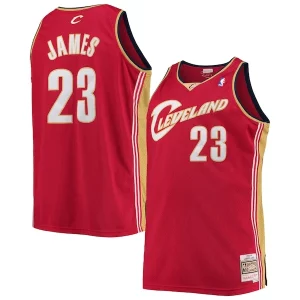 Versatile Fascinante Attraente LeBron James Cleveland Cavaliers 2003/04 Big & Tall Hardwood Classics Swingman Jersey Red