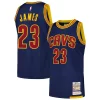 Duraturo Gorgeous LeBron James Cleveland Cavaliers 2015/16 Hardwood Classics Authentic Jersey Navy