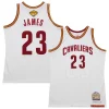 Elegante Bellissimo LeBron James Cleveland Cavaliers 2015/16 Hardwood Classics Authentic Jersey White