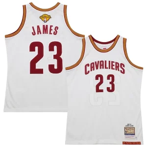 Elegante Bellissimo LeBron James Cleveland Cavaliers 2015/16 Hardwood Classics Authentic Jersey White