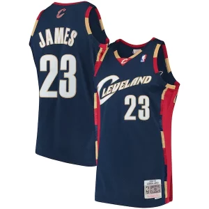 Prestigioso LeBron James Cleveland Cavaliers Hardwood Classics Swingman Jersey Navy