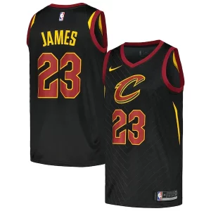 Lussuoso Moderno Cool LeBron James Cleveland Cavaliers Nike Swingman Player Jersey Statement Edition Black
