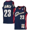 Versatile LeBron James Cleveland Cavaliers Youth 2008 09 Hardwood Classics Swingman Jersey Navy