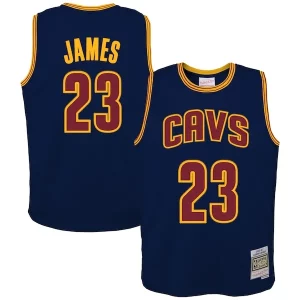 Duraturo Lussuoso LeBron James Cleveland Cavaliers Youth 2008/09 Hardwood Classics Swingman Jersey Navy