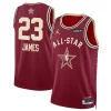 Versatile Delizioso LeBron James Jordan Brand Unisex 2024 NBA All Star Game Swingman Jersey Crimson