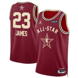 Versatile Delizioso LeBron James Jordan Brand Unisex 2024 NBA All Star Game Swingman Jersey Crimson