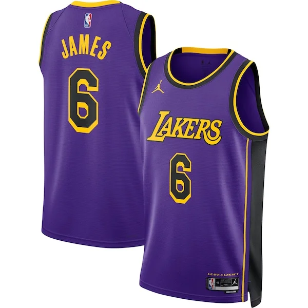 Classico LeBron James Los Angeles Lakers Jordan Brand Unisex Swingman Jersey Statement Edition Purple