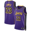 Raffinato LeBron James Los Angeles Lakers Jordan Brand Unisex Swingman Jersey Statement Edition Purple