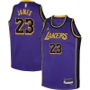 Eccezionale Elegante LeBron James Los Angeles Lakers Jordan Brand Youth Performance Swingman Jersey Statement Purple