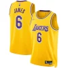 Splendido Fantastico Incantevole LeBron James Los Angeles Lakers Nike 2021/22 Diamond Swingman Jersey Icon Edition Gold
