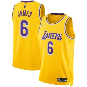 Splendido Fantastico Incantevole LeBron James Los Angeles Lakers Nike 2021/22 Diamond Swingman Jersey Icon Edition Gold