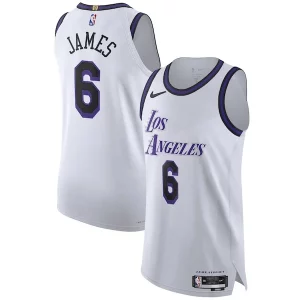 Fantastico LeBron James Los Angeles Lakers Nike 2022/23 Authentic Jersey City Edition White