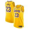 Classico LeBron James Los Angeles Lakers Nike Authentic Player Jersey Icon Edition Gold