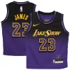 Magnifico Attraente Lussuoso LeBron James Los Angeles Lakers Nike Preschool 2024/25 Swingman Player Jersey City Edition Purple