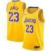 Meraviglioso Comodo LeBron James Los Angeles Lakers Nike Swingman Player Jersey Gold Icon Edition