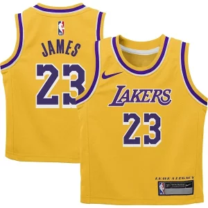 Fascinante Magnifico Fantastico LeBron James Los Angeles Lakers Nike Preschool Dri FIT Swingman Player Jersey Icon Edition Gold
