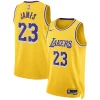 Bellissimo LeBron James Los Angeles Lakers Nike Unisex Swingman Jersey Association Edition Gold