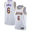 Delizioso Trendy LeBron James Los Angeles Lakers Nike Unisex Swingman Jersey Association Edition White