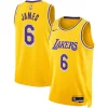 Lussuoso Resistente Gorgeous LeBron James Los Angeles Lakers Nike Unisex Swingman Jersey Icon Edition Gold